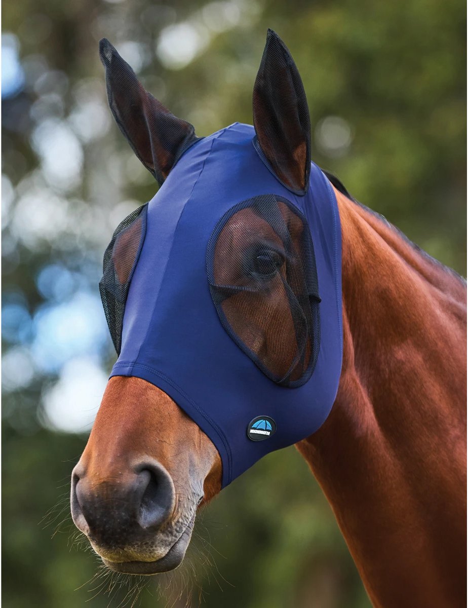Weatherbeeta Vliegenmasker Weatherbeeta Comfitec Stretch Met Oren Donkerblauw-zwart - COB