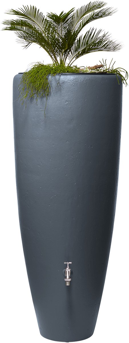 Garantia 2in1 waterreservoir 300 liter grafietgrijs incl. plantschaal