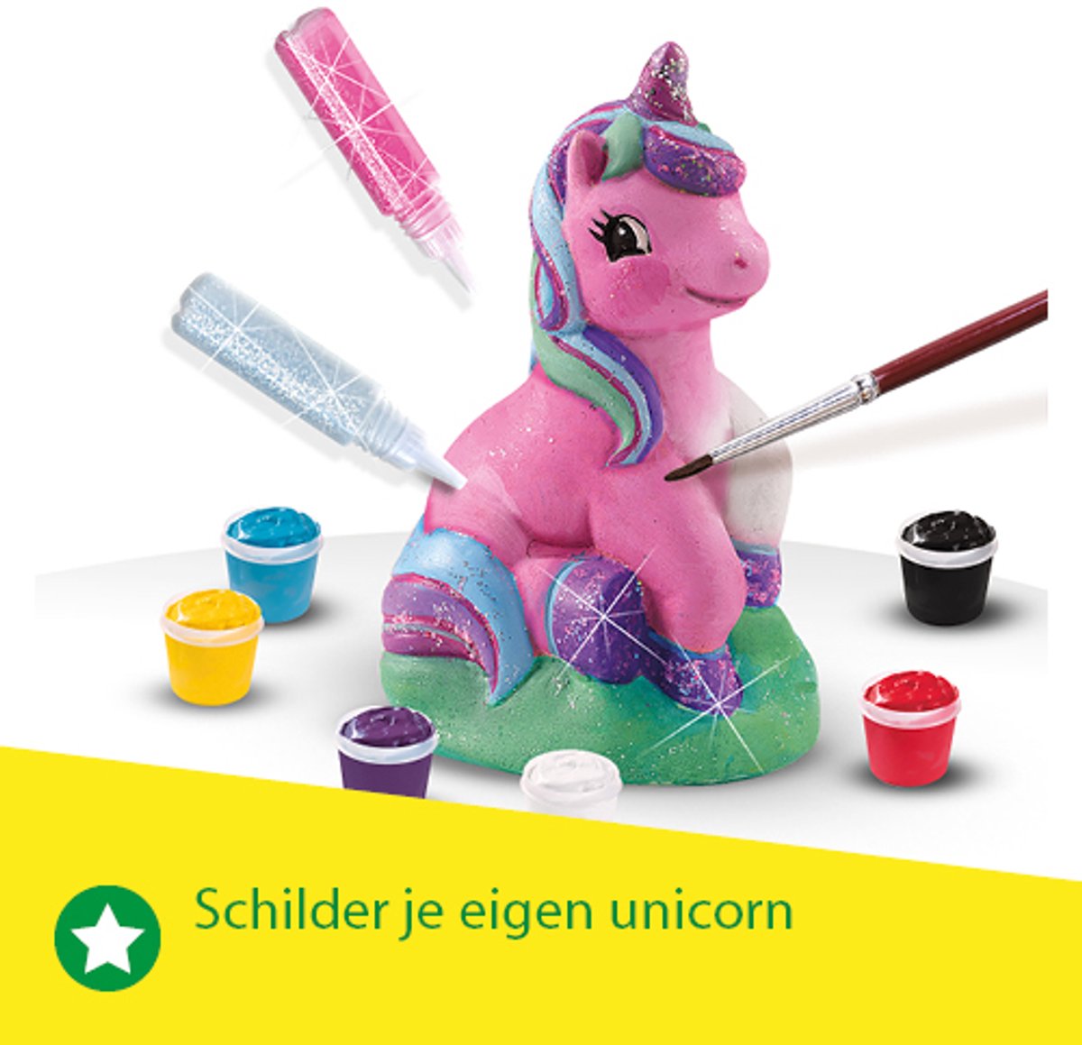 SES Creative Gieten en Schilderen Set - Unicorn met Latex Gietmal - Voor Meisjes vanaf 5 Jaar - Knutselen - Schoencadeautjes Sinterklaas — cadeau in Hobby - foto 4