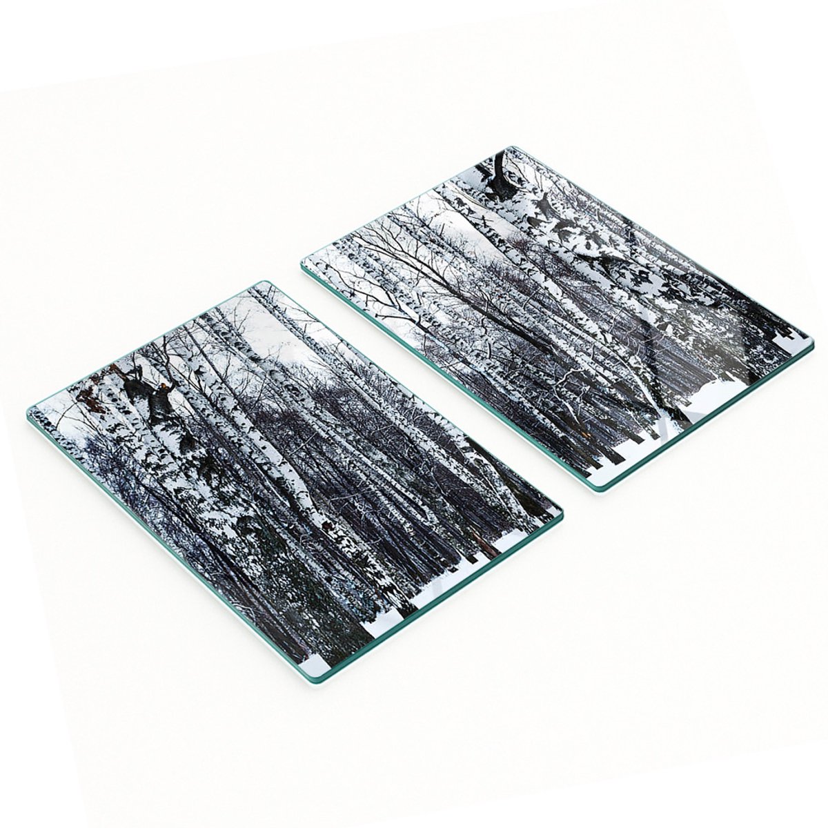 Multifunctionele decoratieve glazen keukenplanken Winterberk 2x40x52 cm
