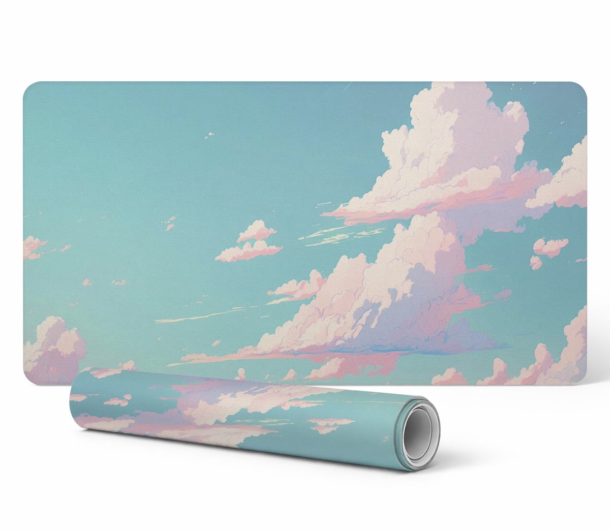 Decoratieve tafelmat met hoogwaardige print van wolken in de lucht, 90x45 cm