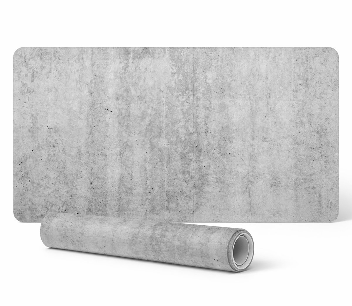 Designer laptopbeschermmat met betontextuur, 100x50 cm