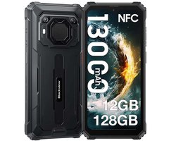 Blackview BV6200 Pro Robuuste Smartphone 4G - 12GB RAM - 128GB - 6,56 inch - 13000mAh - IP68/IP69K Outdoor telefoon - Dual SIM - Android 14 - NFC - GPS - Zwart