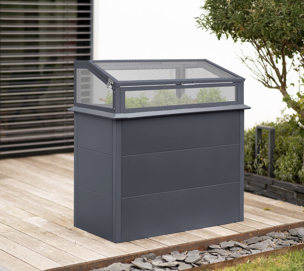 Westmann Primus Plus M Mini-serre surélevée 100x50x113 cm - Anthracite
