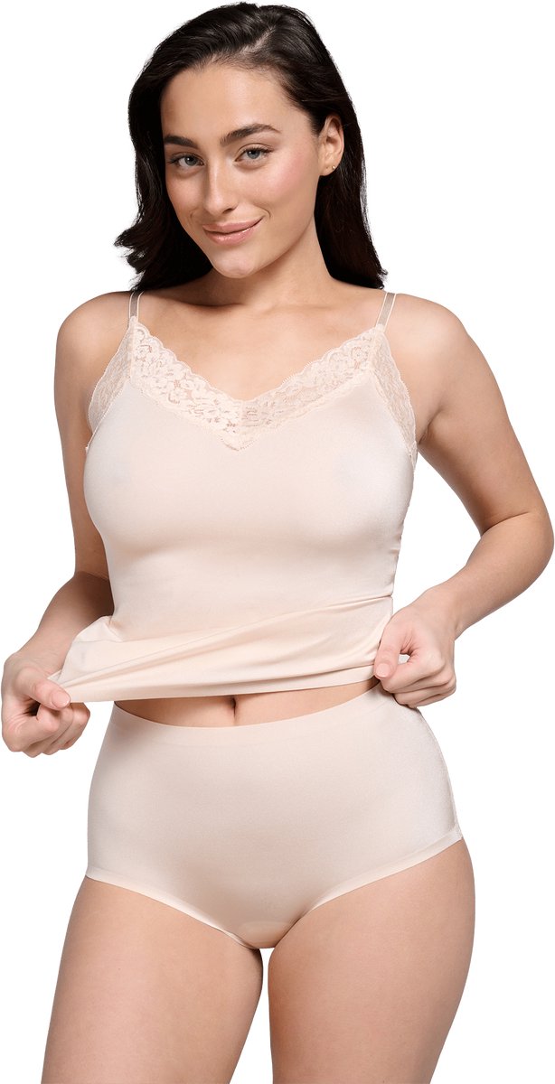 Ten Cate Secrets high waist met kant shiny almond voor Dames | Maat M