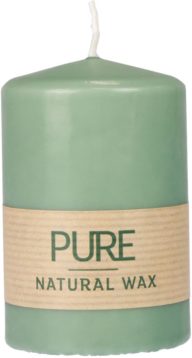 PURE stompkaars groen smaragd Wenzel kaarsen 90/60mm