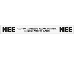 My Little Buddha - Brievenbus sticker Basic - Nee Nee - Zwart