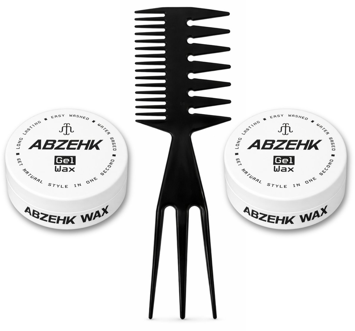 Haarwax - Gel Wax - 150 ml - Abzehk - Met Styling Kam - Haarstylingtools