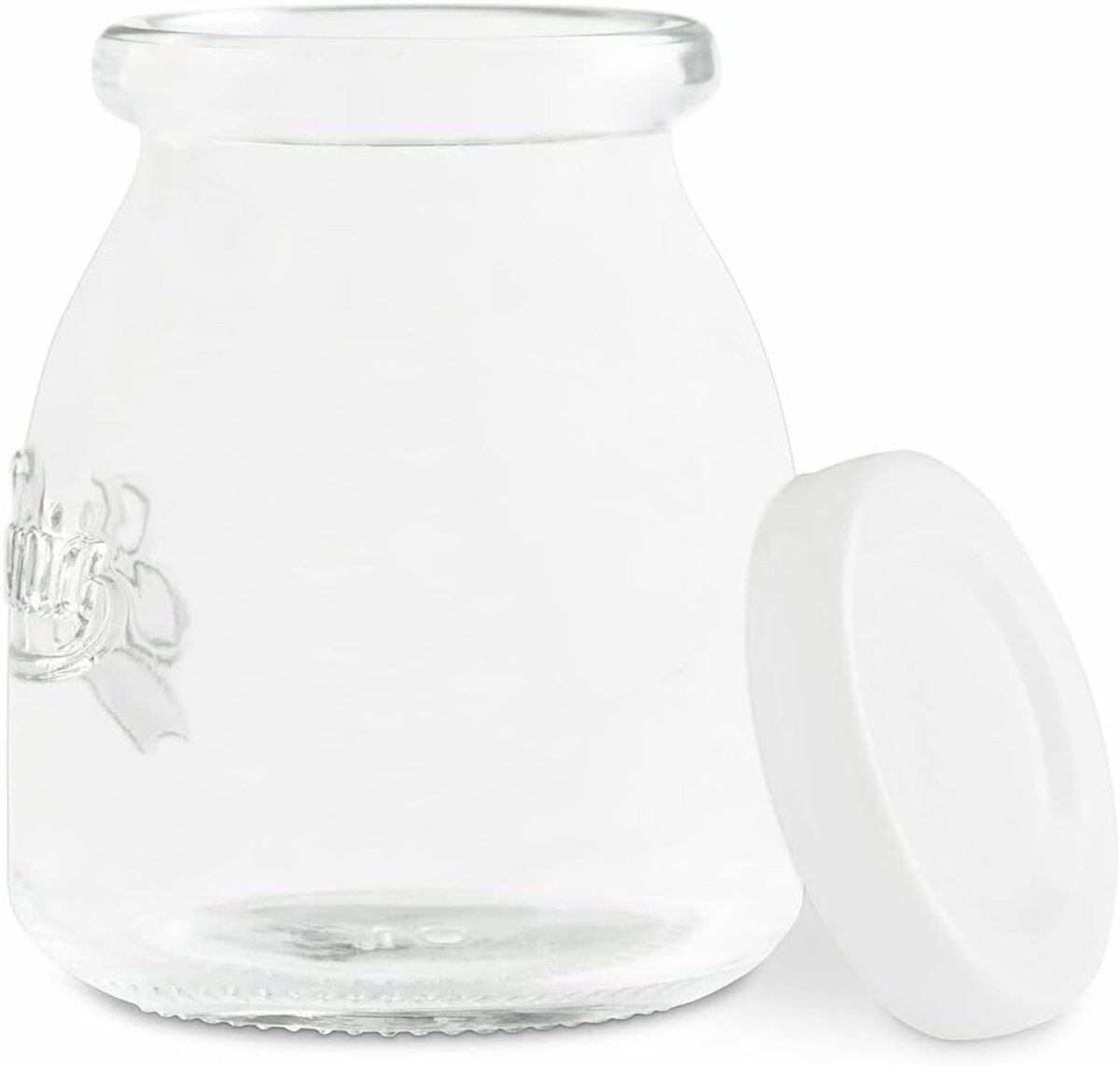 Set van 12 Glazen Yoghurtpotjes met Deksel - 160 ml - Geschikt voor Yoghurtmaker