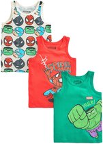 Next - Jongens - Marvel set van 3 hemdjes van 100% katoen - Groen