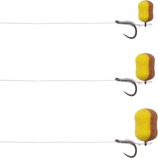 Mikado Wafters Hookbait Method Feeder - Mais (Sweet Corn) - Geel/Bronze - Karper - 6/8/10 mm - 24g van Merkloos — afbeelding 3
