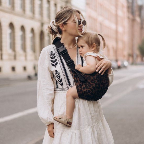 Wildride Kinderdrager Luipaardprint Bruin - Draagzak voor kinderen van 9 maanden tot 4 jaar - Tot 20 kg - Baby Carrier Lichtgewicht & Draagbaar van Merkloos — afbeelding 3
