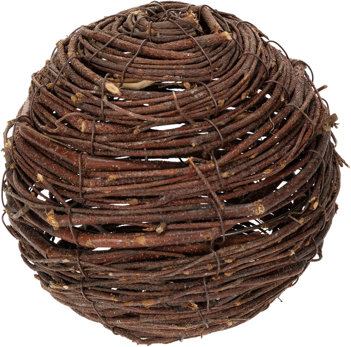 Wijnrankbol, naturel bruin, voor decoratie, Ø14cm H14cm