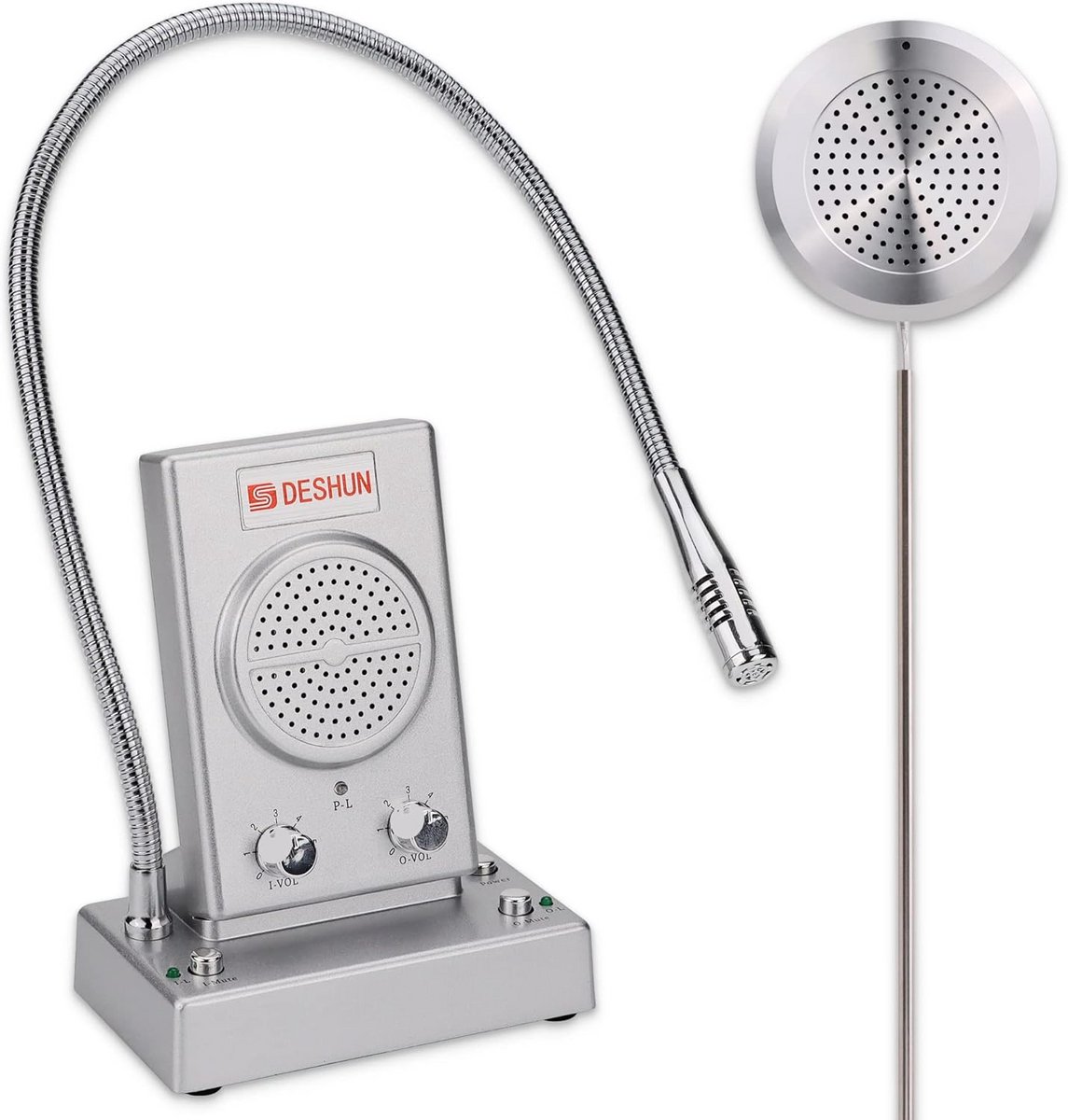 Raam intercom systeem - Communicatie apparaat - Klantenservice verbeteren - Automatische tweeweg communicatie - 11.4 x 6.9 x 14.1 cm