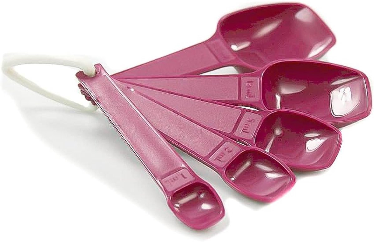 Maatlepel Set - Bakbenodigdheden - Nauwkeurig Meten - Verschillende Maten - 1-25 ml - Rood