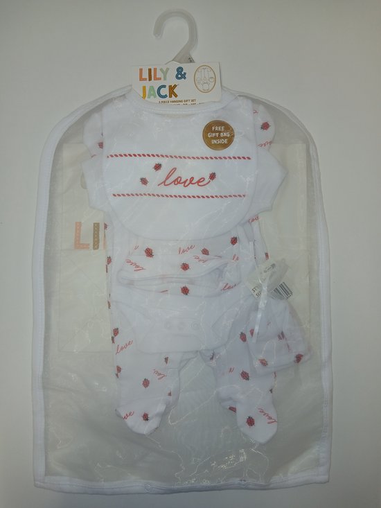 Lily & Jack - cadeauset baby - 5-delig - meisjes - prematuur - maat 44 van Lily & Jack — afbeelding 4