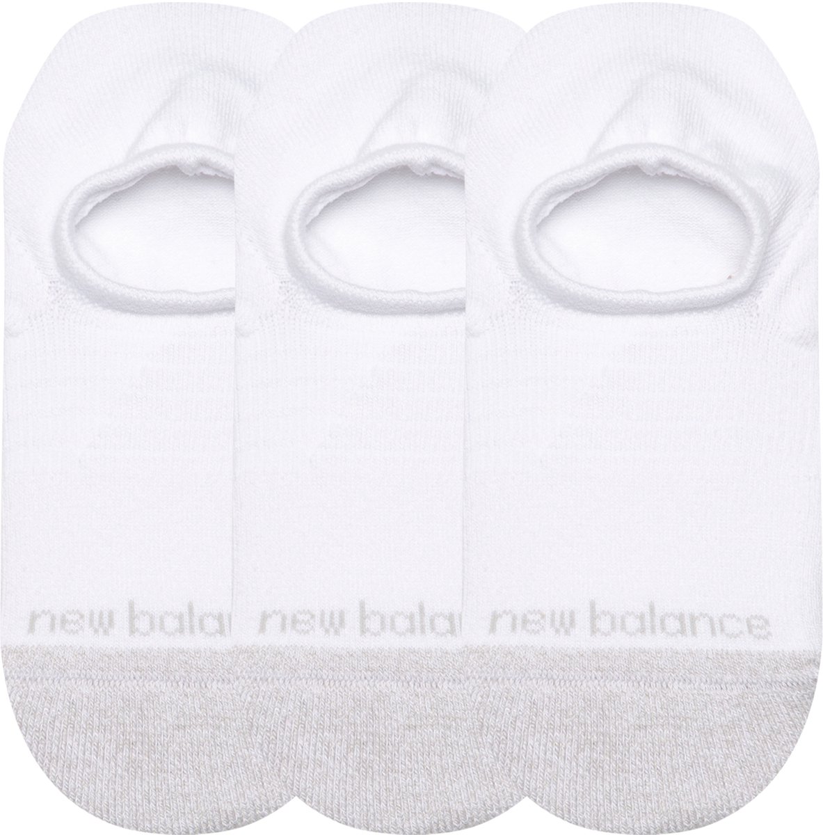 New Balance Active Invisible No Show Socks Unisex Sportsokken - WHITE