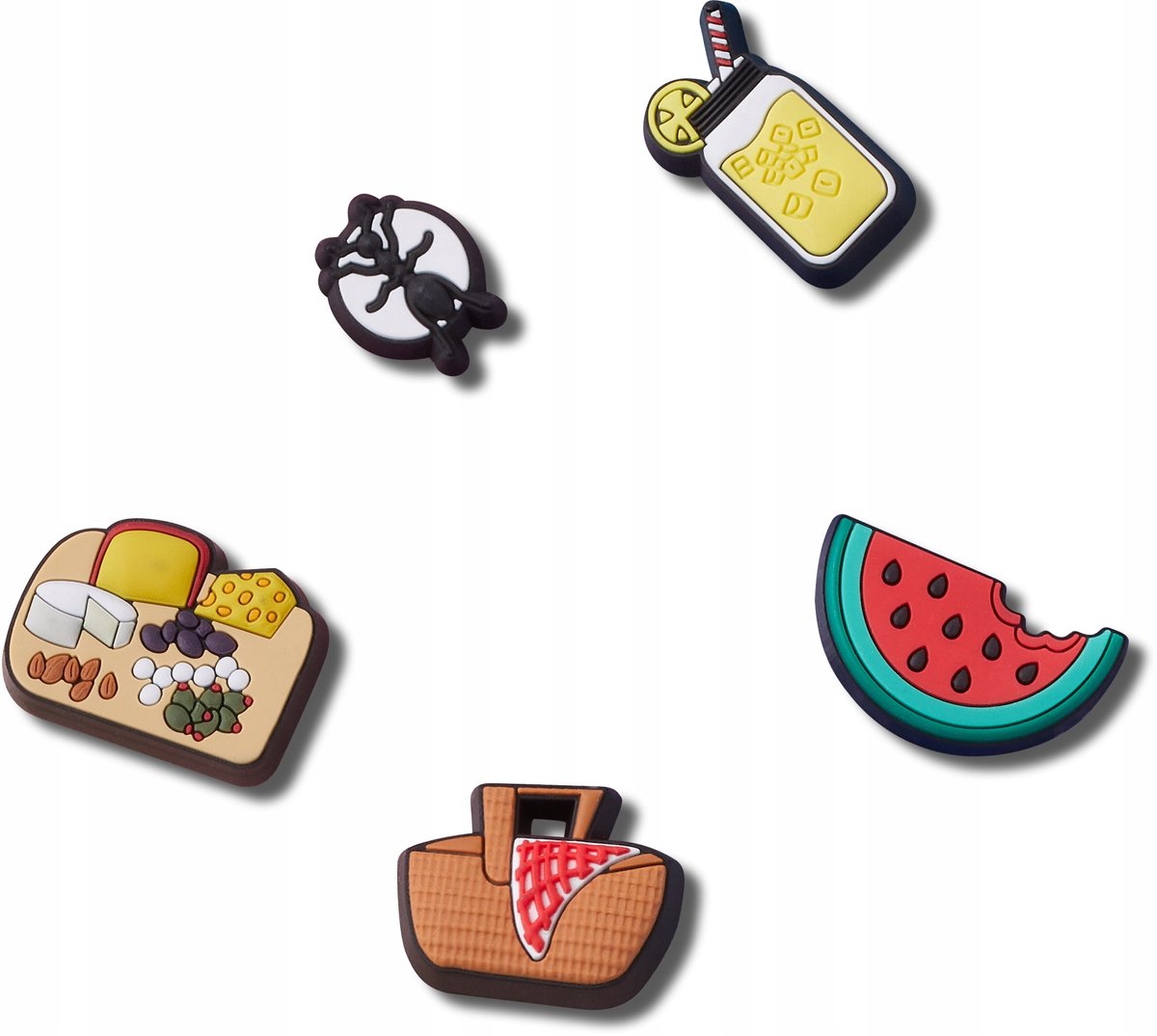 Crocs Jibbitz Nieuwe - Schattige Picknick 5 Stuks - Voor Crocs - Toebehoren