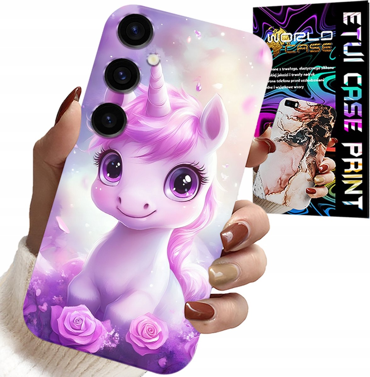 HOESJE VOOR SAMSUNG GALAXY S24 PLUS - LEUKE EENHOORN, PATRONEN VOOR KINDEREN
