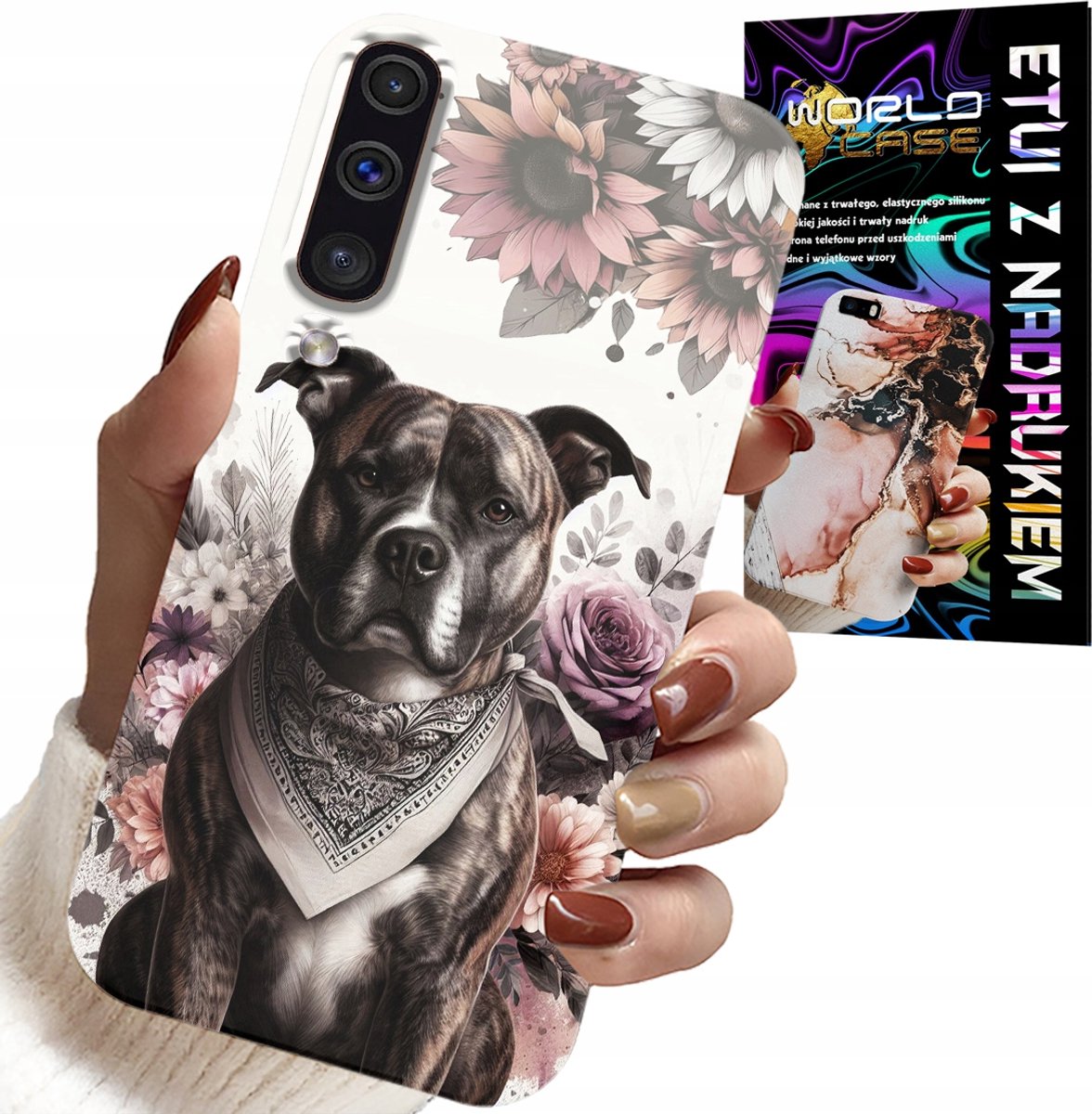 HOESJE VOOR SAMSUNG A50 / A30S - ACHTERKANT MET PITBULL-MOTIEF