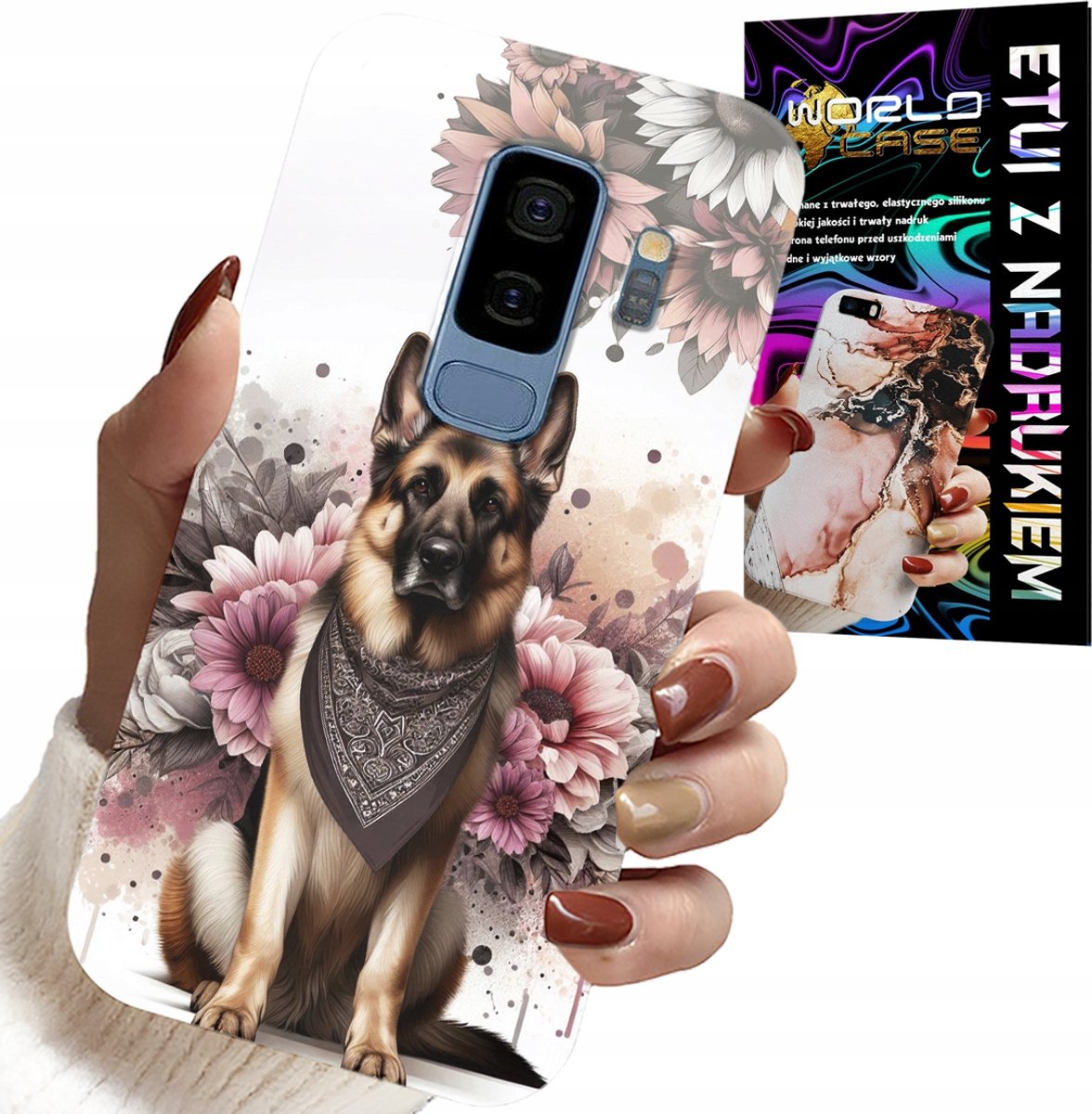 HOESJE VOOR SAMSUNG GALAXY S9 PLUS - HONDENHOESJE MET DE AFBEELDING VAN DE DUITSE HERDER