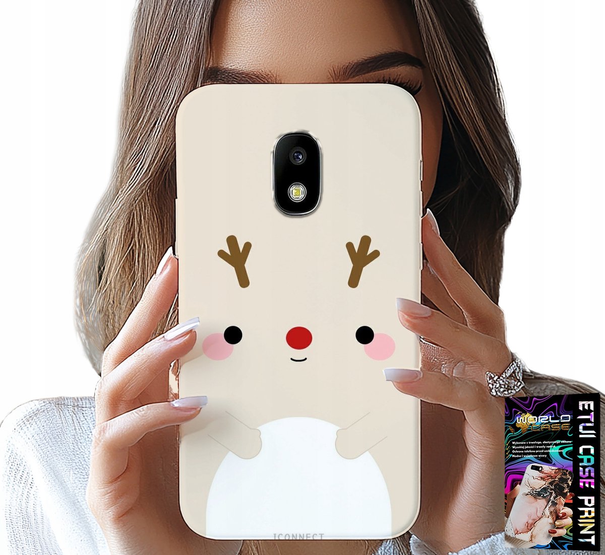HOESJE VOOR SAMSUNG GALAXY J5 2017 - RENDIER, RENDIER, KERSTPATROON