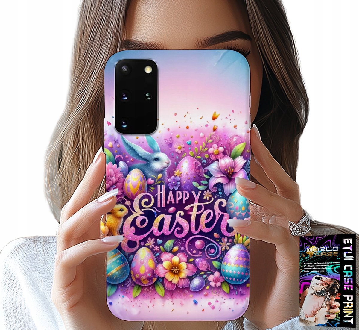 HOESJE VOOR SAMSUNG GALAXY S20 PLUS - HAPPY EGGS, PASEN, EIEREN