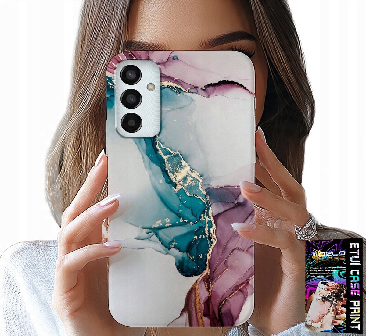 HOESJE VOOR SAMSUNG GALAXY M13 4G - ELEGANT MARMERMODIEUS VROUWELIJK HOESJE