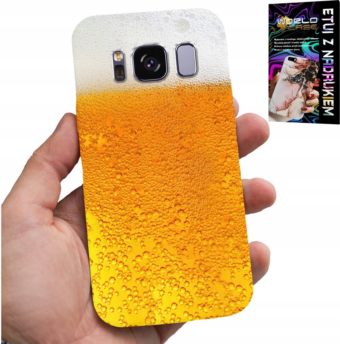 HOESJE VOOR SAMSUNG GALAXY S8 - BIER, MOK MET PATROON VOOR HEREN