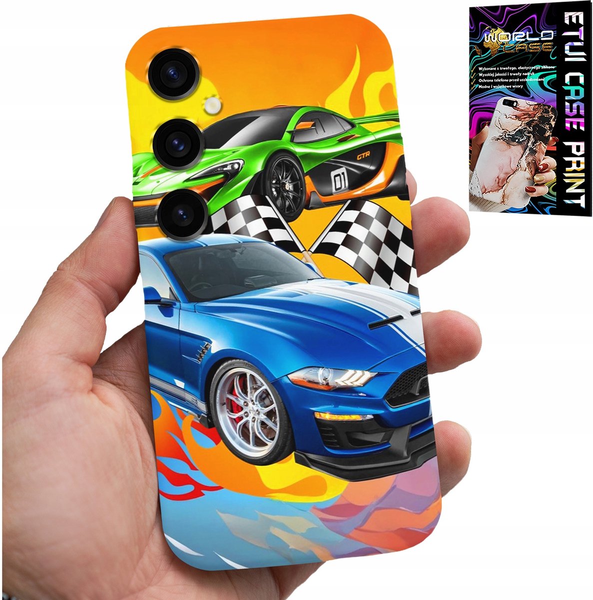 HOESJE VOOR SAMSUNG GALAXY A55 5G - VOOR KINDEREN, RACEAUTO'S