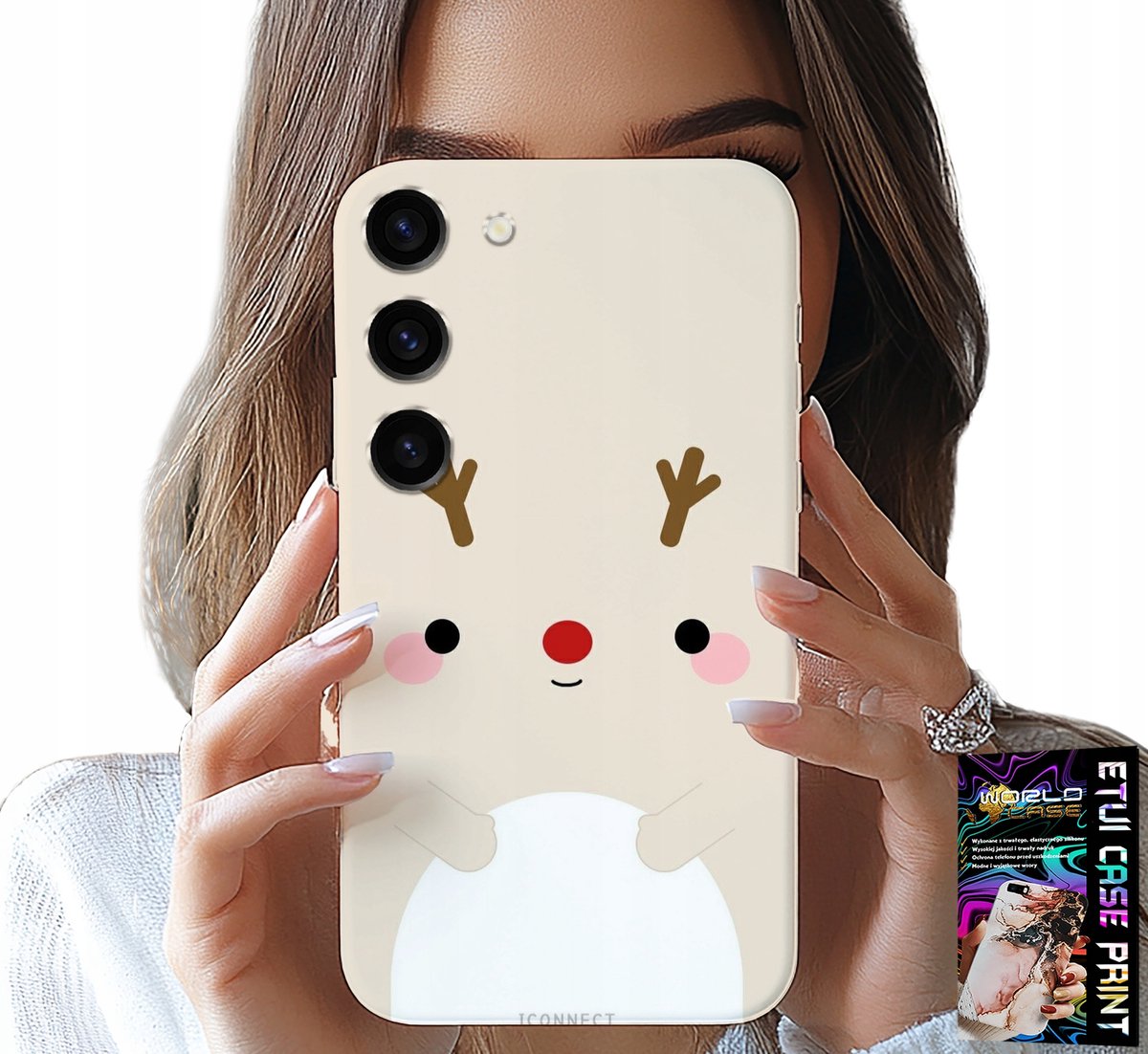 HOESJE VOOR SAMSUNG GALAXY S23 PLUS - RENDIER, RENDIER, KERSTPATROON
