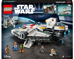 LEGO® Star Wars: Ahsoka Ghost en Phantom II 75357 bouw- en speelset met 2 bouwbare ruimteschepen en 5 personages, waaronder Jacen Syndulla™ en Chopper (C1-10P); cadeautip voor kinderen vanaf 10 jaar (1394 onderdelen)