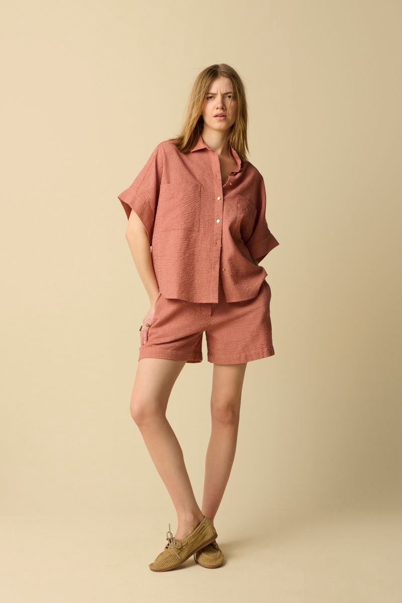 Sissy-Boy - Roze gestreepte blouse