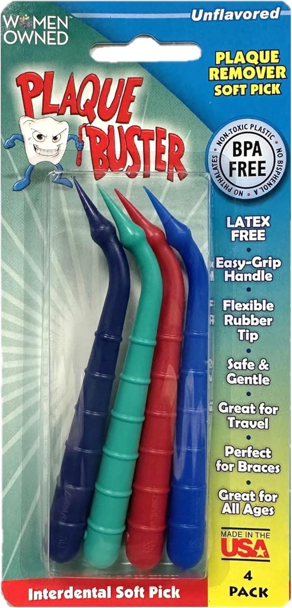 Zachte Interdentale Picks - Tandenstokers - Mondhygiëne - Verwijdert Tandplak - 18.4 cm
