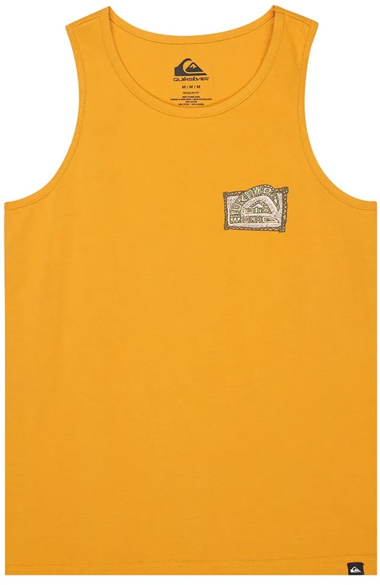 Quiksilver Heritage Mouwloos T-shirt 16 Years Jongen Geel