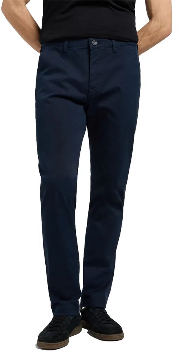 Lee 112370606 Chino Broek 34 32 Man Marineblauw