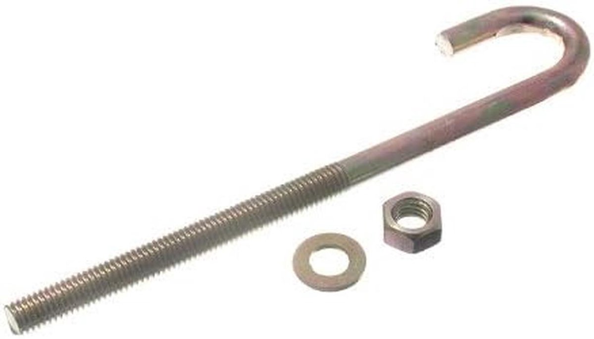Haak Bouten - Oogbouten Ankers - Heavy Duty Bevestiging - Robuuste Constructie - M8 X 160Mm - Gele Verzinkt