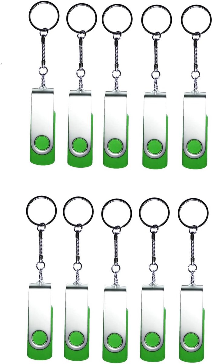 Draaibare USB Sticks - Geheugensticks Opslag - Data Overzetten - 360 Graden Draaibaar - 8 GB Capaciteit - Groen
