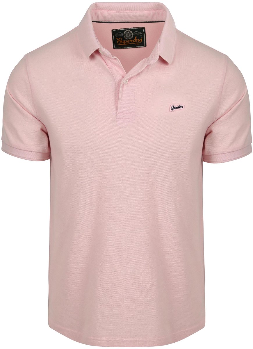 Superdry Polo Pique Classic Montauk 3XL Heren Roze