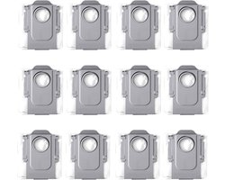 12 stuks vervangende stofzakken geschikt voor de Roborock Qrevo Curve/P20 Pro robotstofzuiger