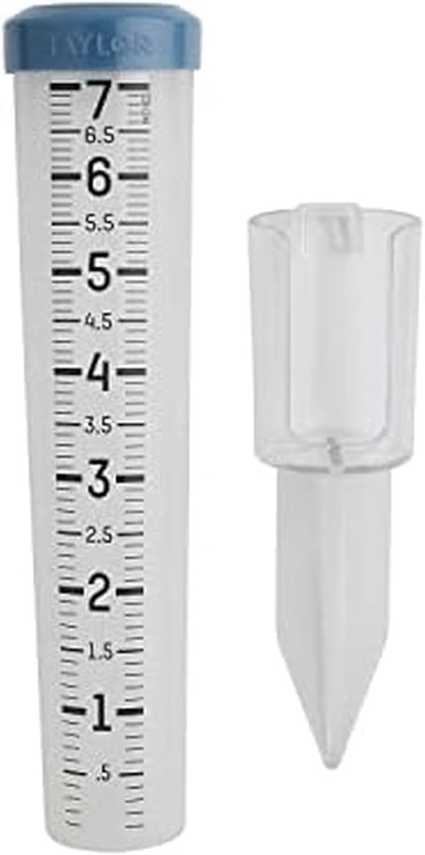 Regenmeter - Weermeter - Tuinieren Buiten - Vorstbestendig Siliconen - 7 Inch Capaciteit - Groenblauw