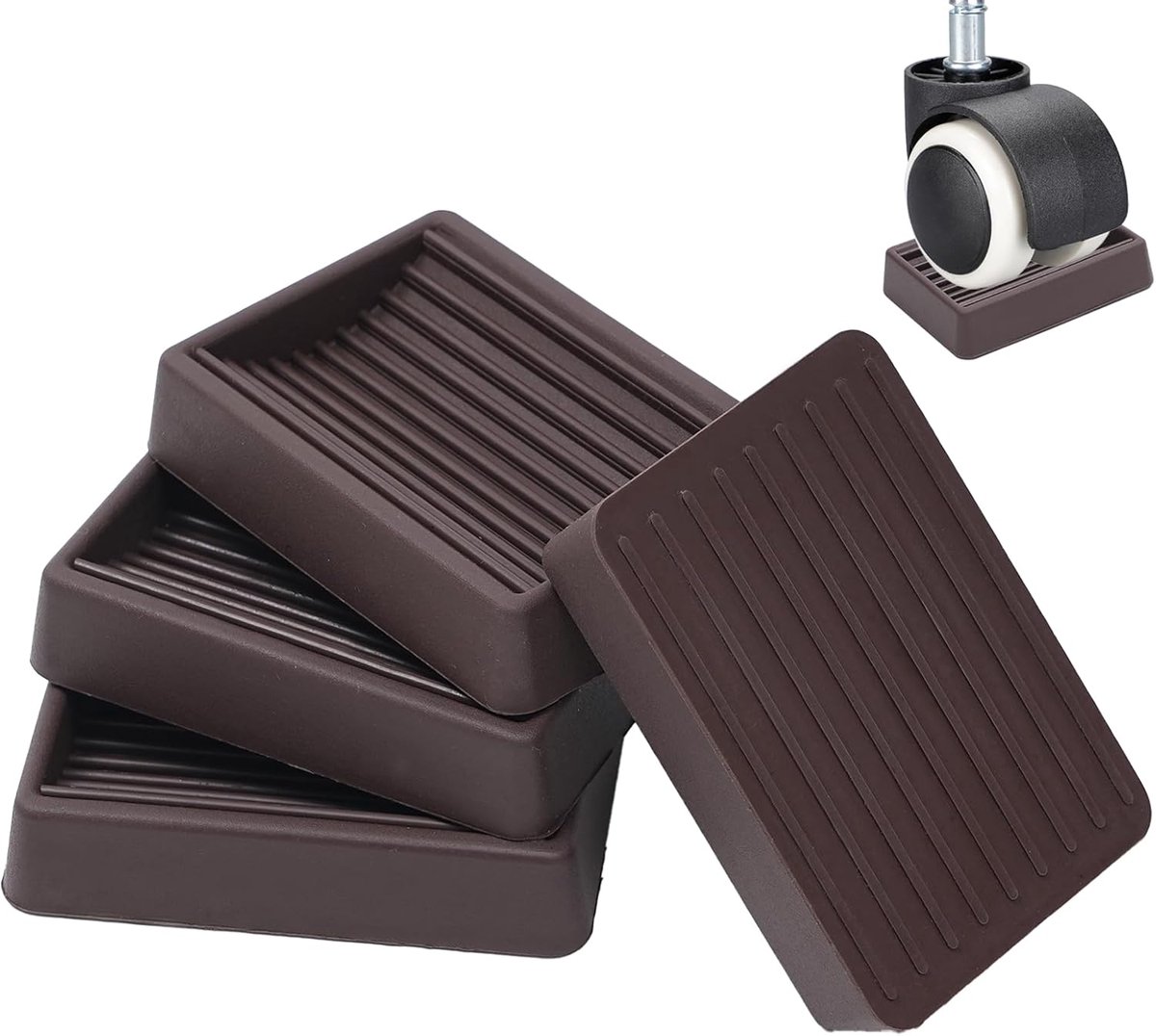 Meubelwielen Zwenkbekers - Antislip Stoppers - Vloerbescherming Meubels - Universeel Geschikt - 4 Stuks