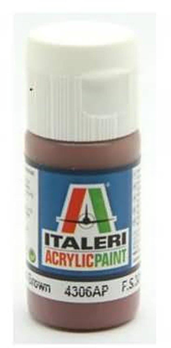 Italeri 4306ap - Flat Medium Brown - Modelbouwverf Acryl