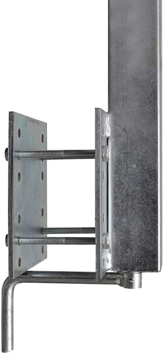 Frame steunen - Boottrailer steunen - Boot vervoeren - Verstelbare hoogte - 30 x 1256 x 88 cm - Zilverkleurig — afbeelding 5