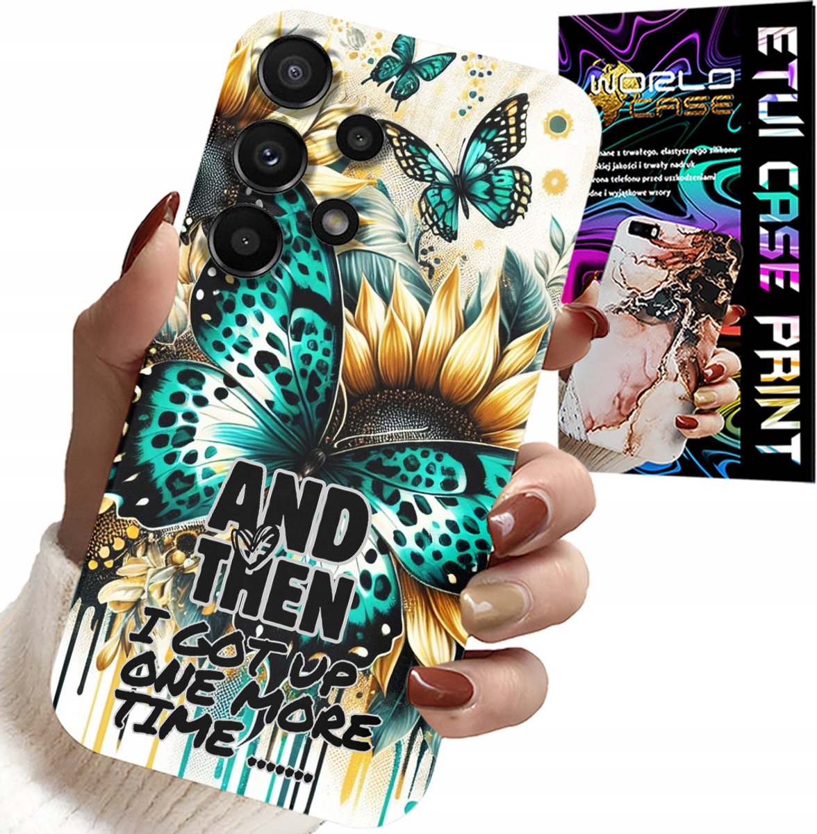 HOESJE VOOR SAMSUNG GALAXY A13 4G - AND THEN I GOT UP, FEMININE PATTERNS + FILM
