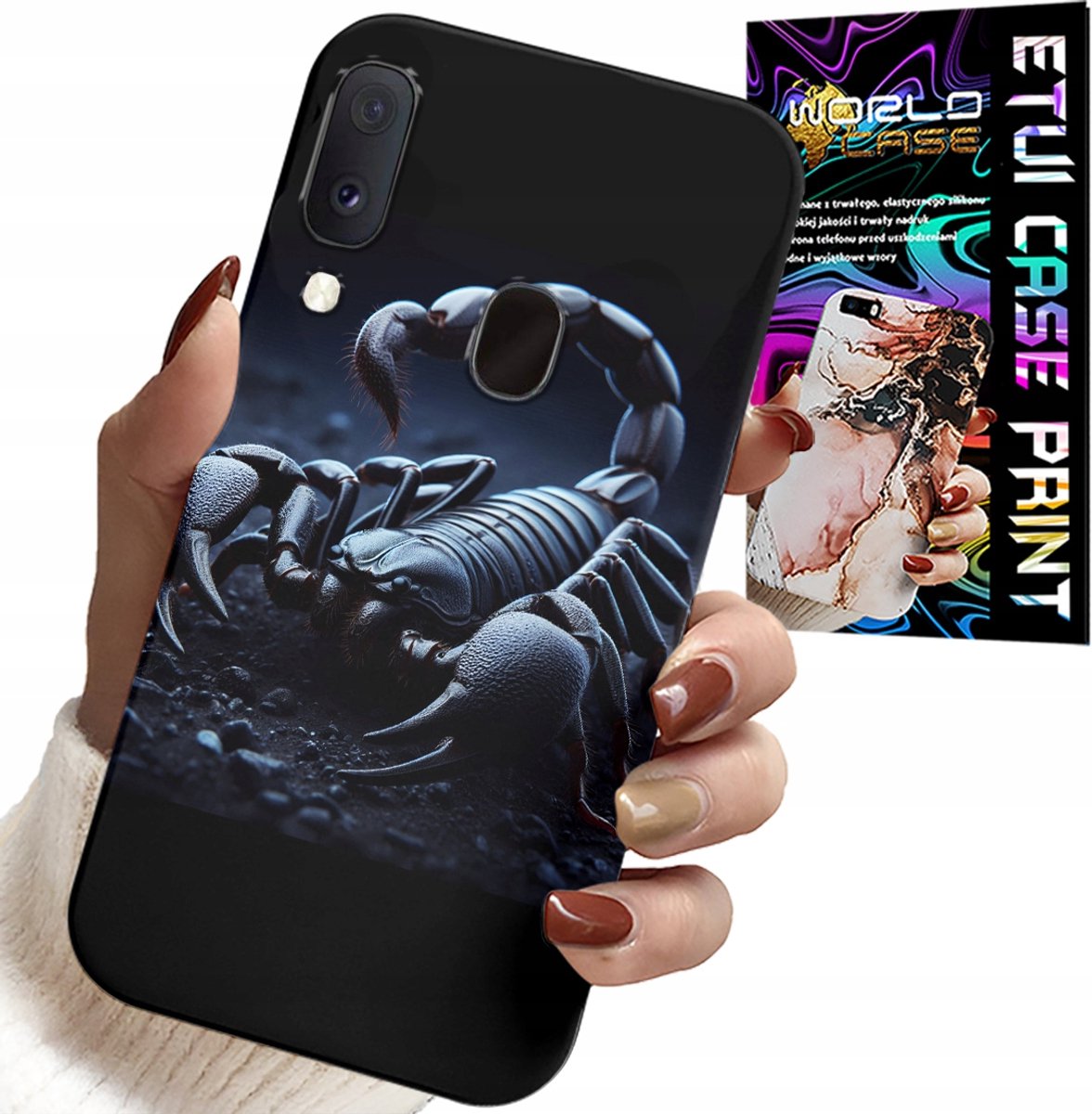 HOESJE VOOR SAMSUNG GALAXY A20E - SCHORPIOEN, SCHORPIOENEN + HYDROGEL FILM