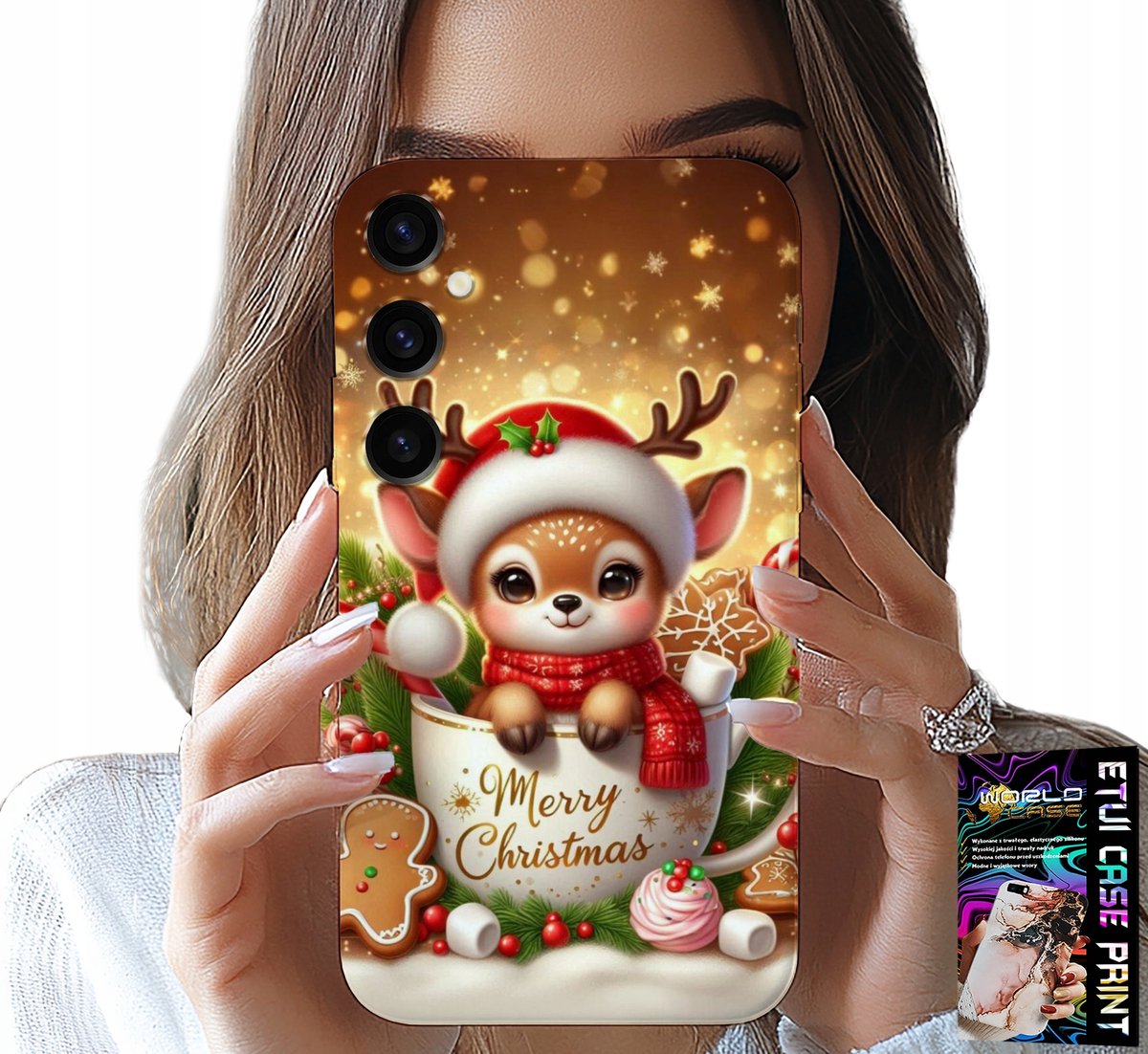 HOESJE VOOR SAMSUNG GALAXY S25 PLUS - RENDIER ZOET KERSTPATROON