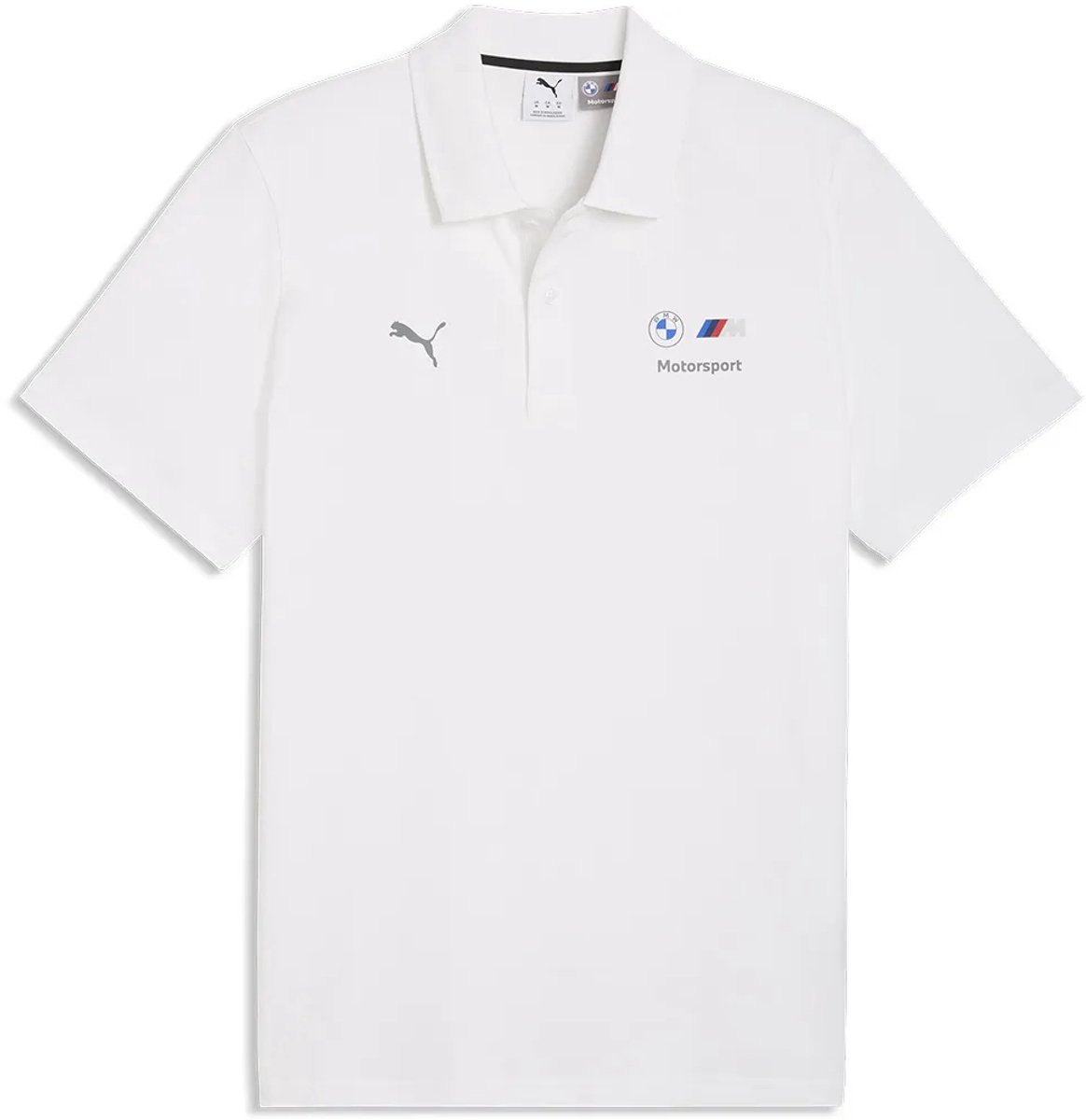 Puma Bmw Mms Ess Korte Mouw Poloshirt L Man Wit