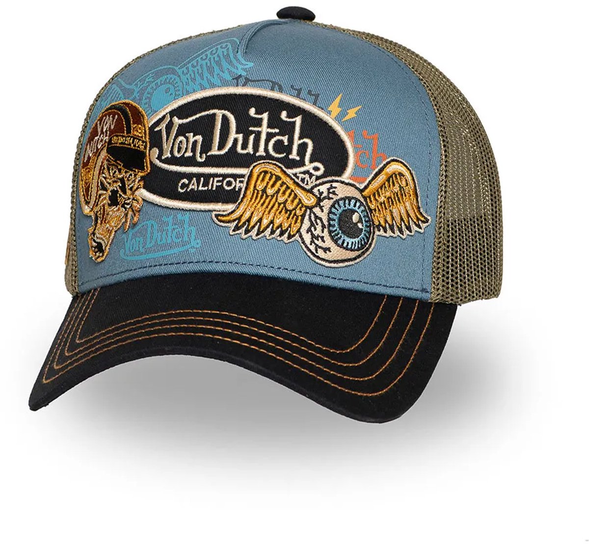 Von Dutch Vd/1/ct/patches/10 Pet Blauw