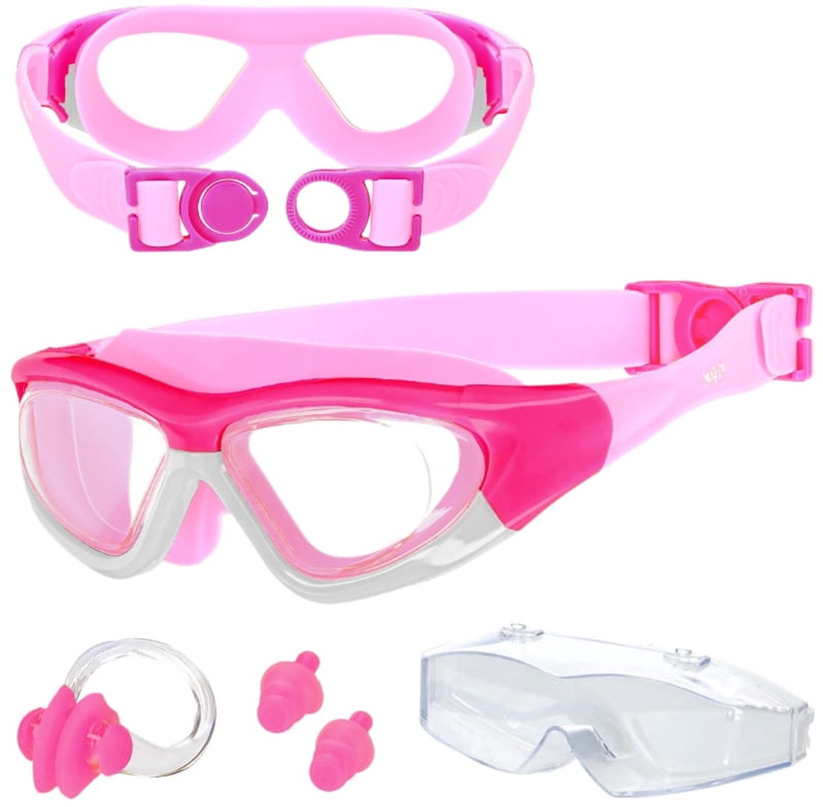 Active Space Serie - Zwembril voor Kinderen - Anti-Fog - Roze